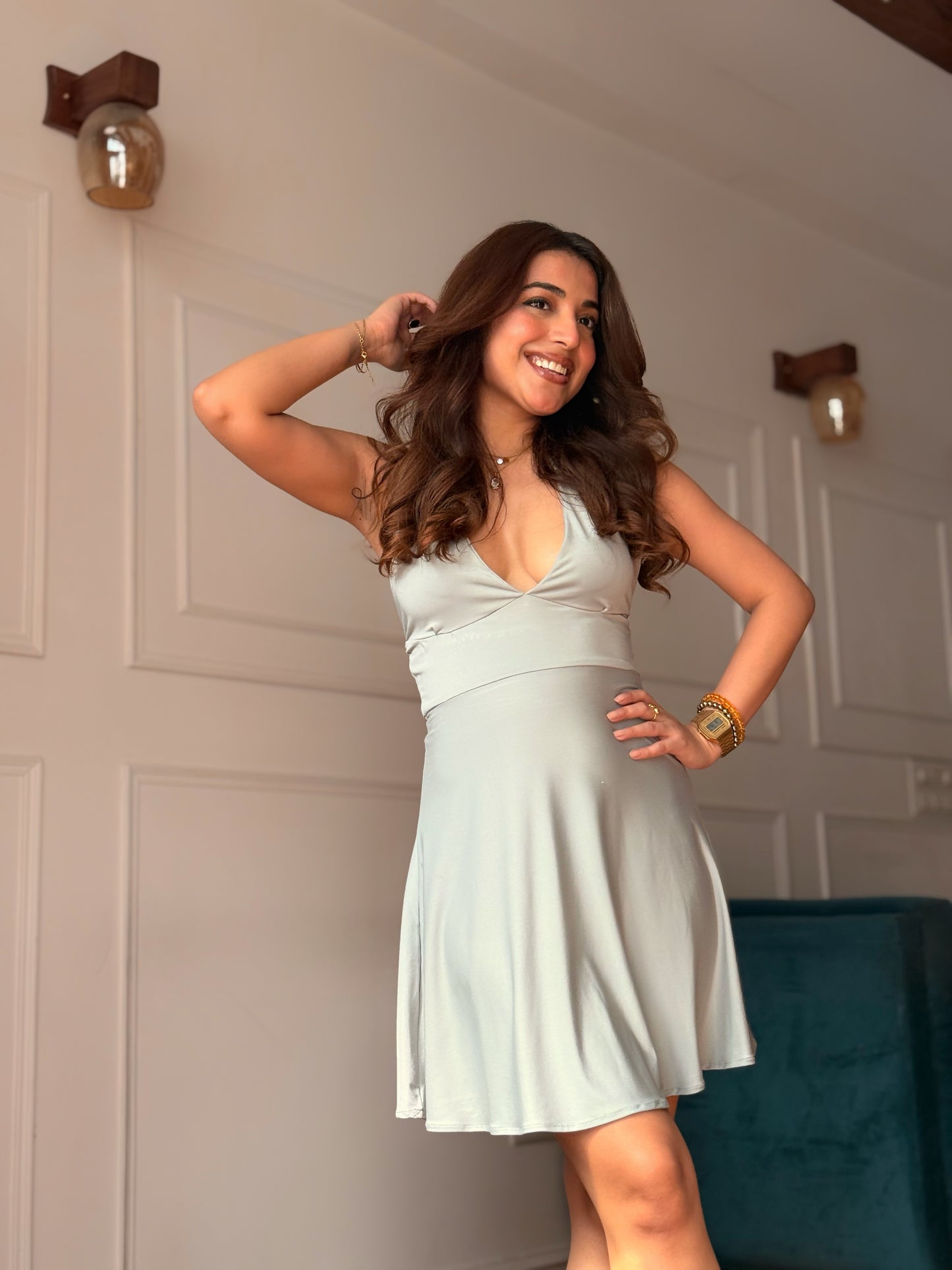 Lavaya Snow Dress