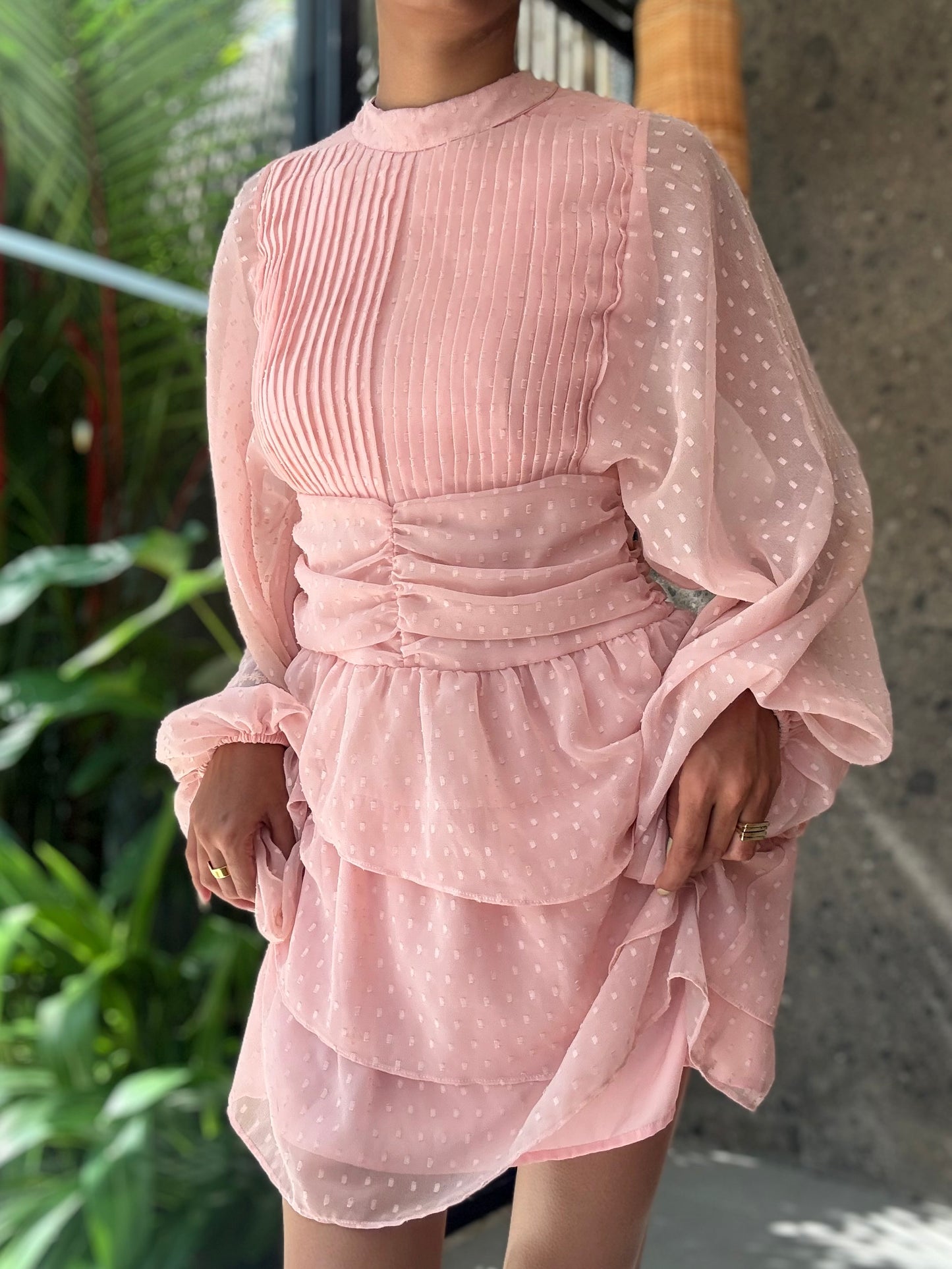 Lavaya Elara Blush Dress