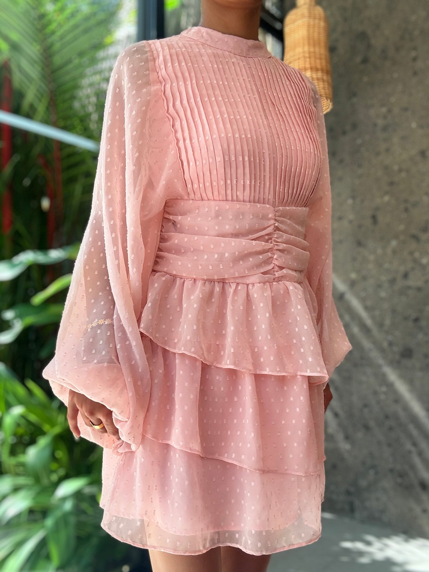 Lavaya Elara Blush Dress