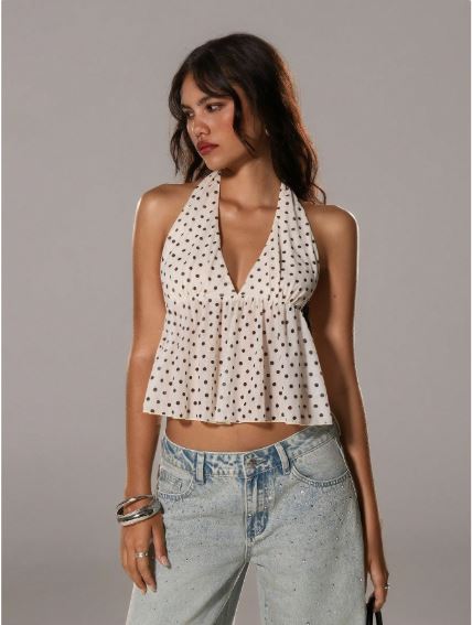 Lavaya Polka Top