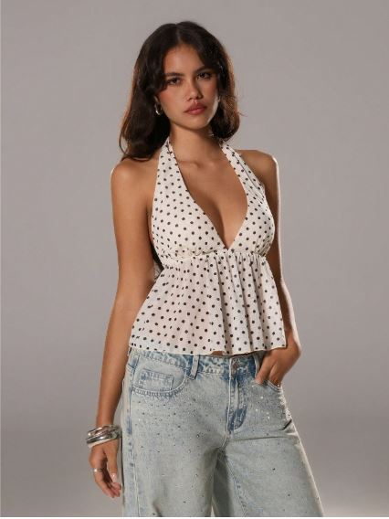 Lavaya Polka Top