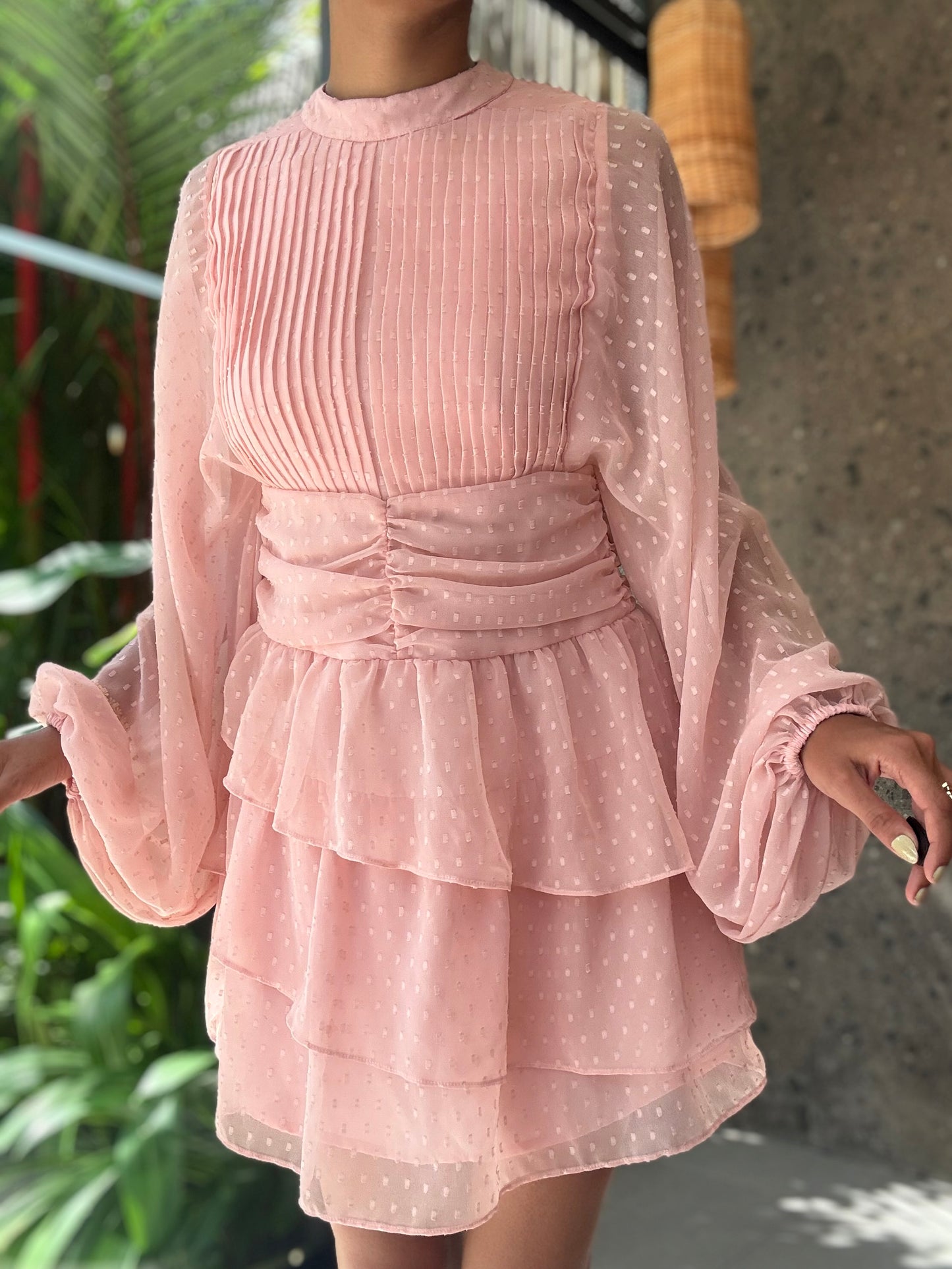 Lavaya Elara Blush Dress