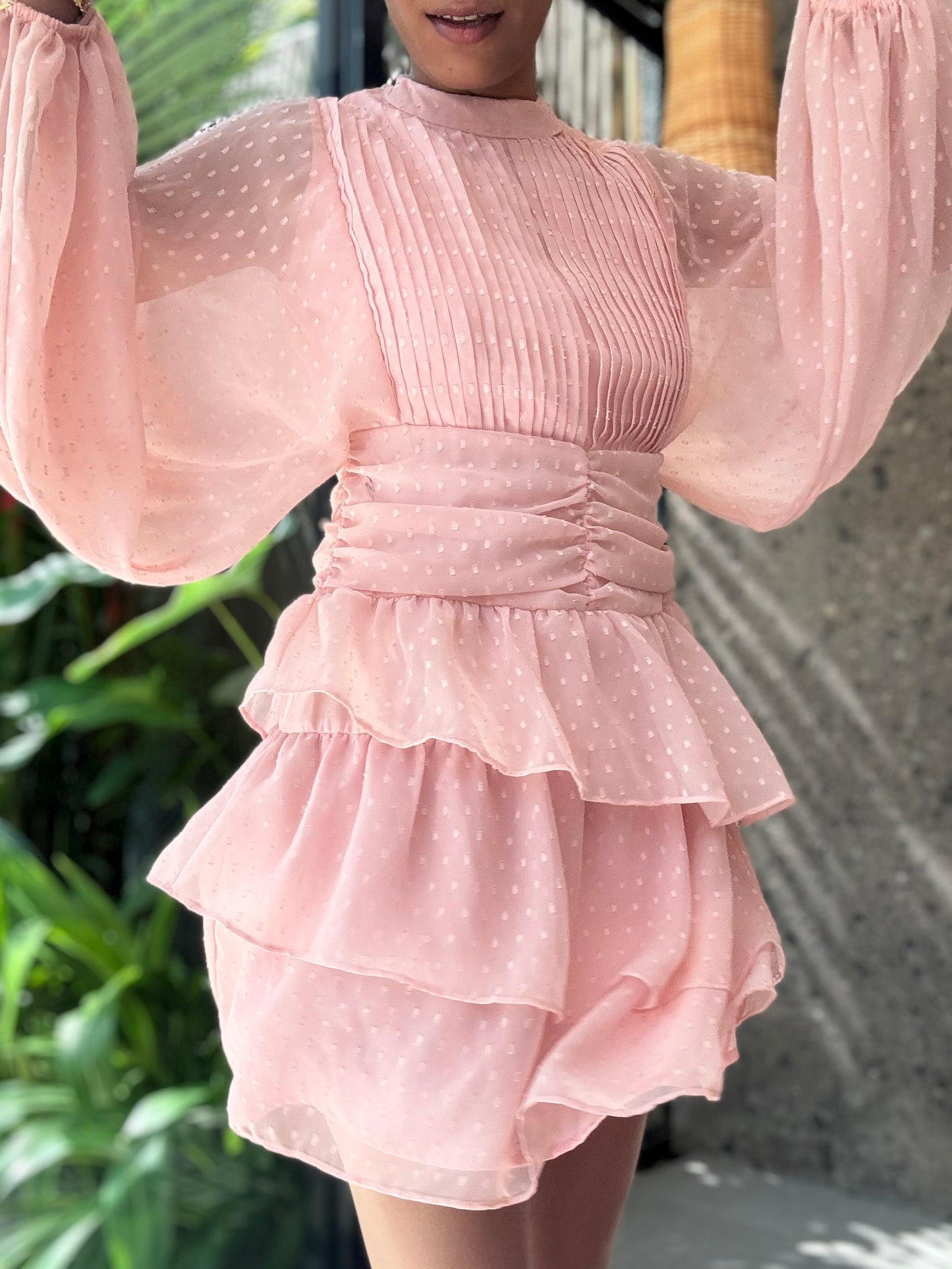 Lavaya Elara Blush Dress