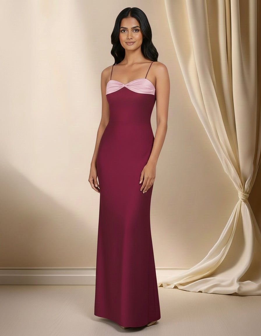 Lavaya Slinky Jersey Ruched Cut Out Mini Dress in red