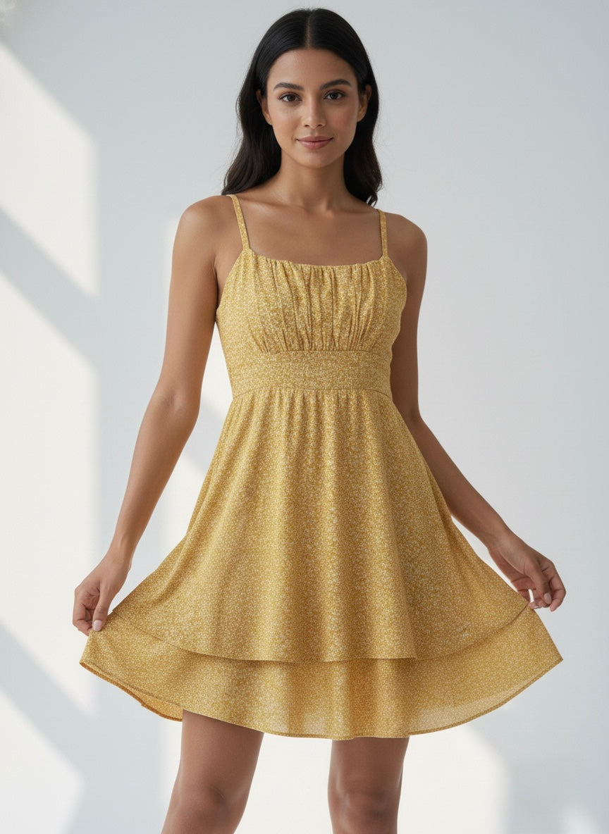 Lavaya Buttercup Dress