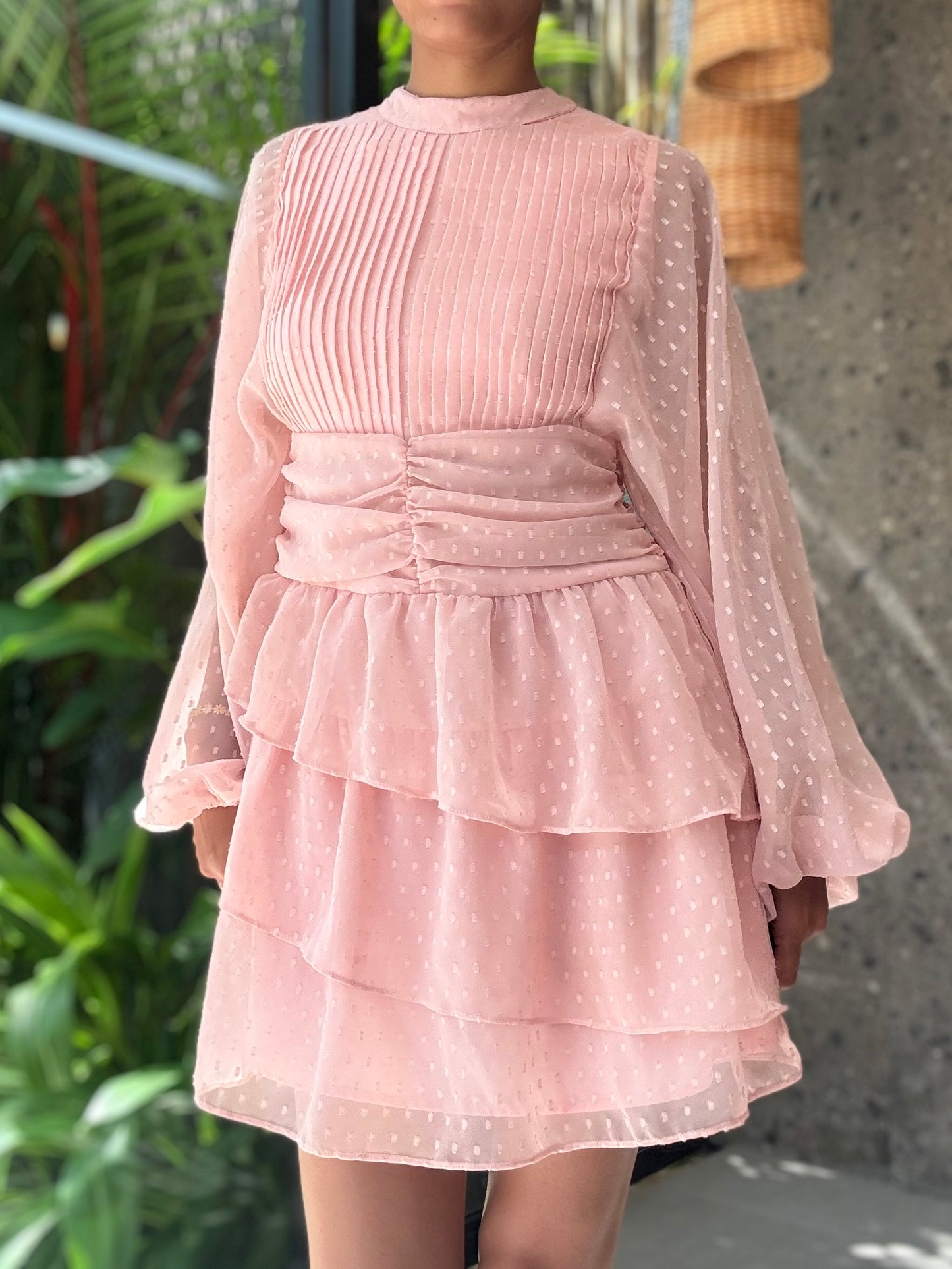 Lavaya Elara Blush Dress