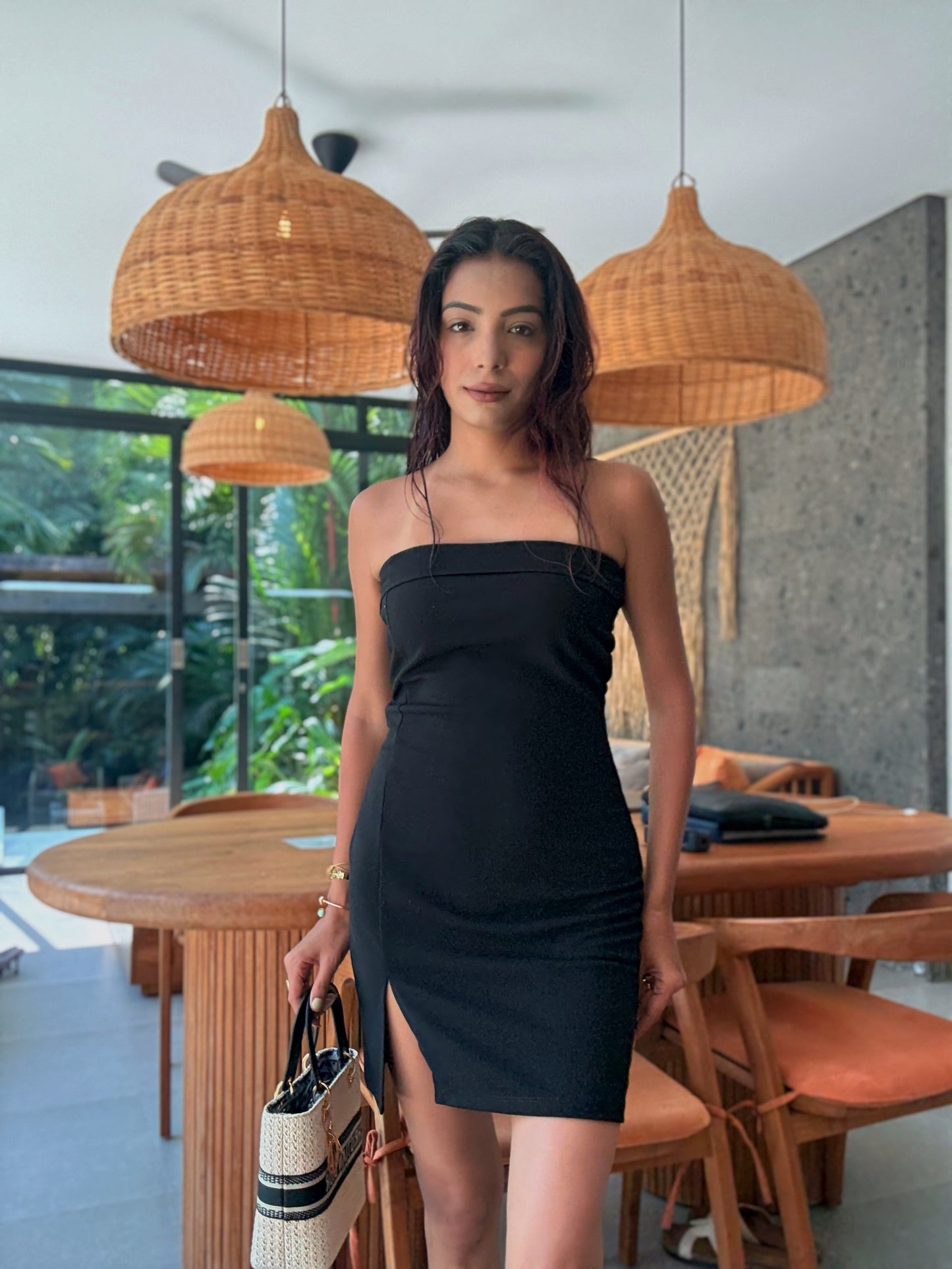 Lavaya Mini Scarlet Dress