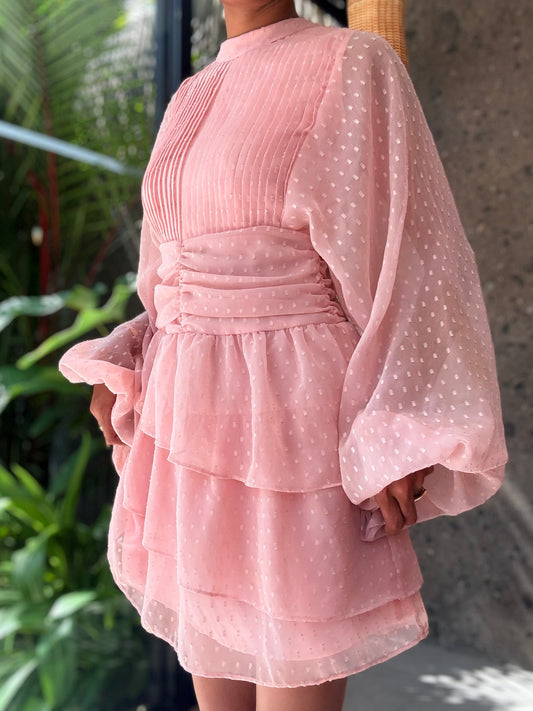 Lavaya Elara Blush Dress